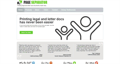 Desktop Screenshot of pageseparator.com